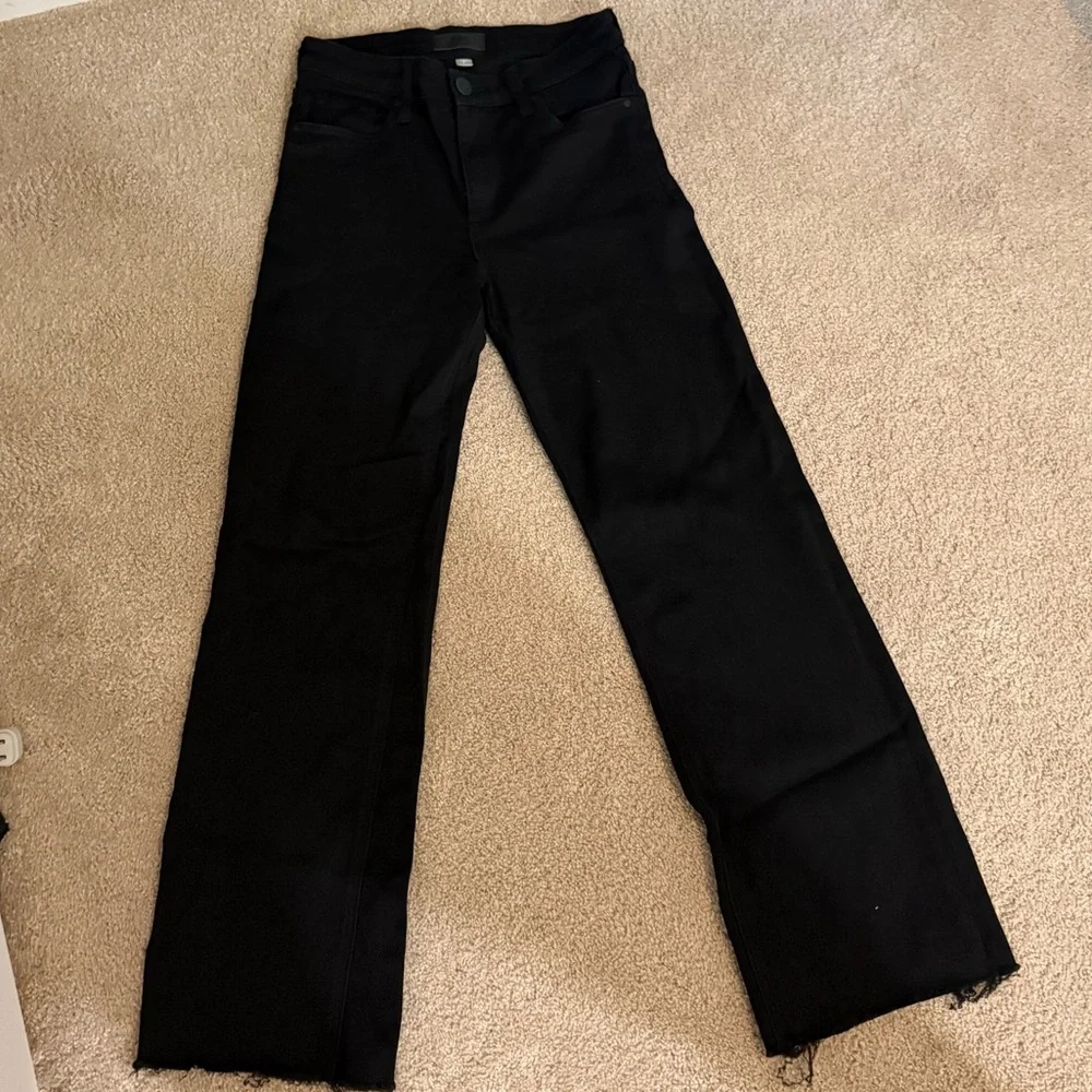 Kut from the Kloth Black High-Rise Wide Leg Jeans - Picture 6 of 8